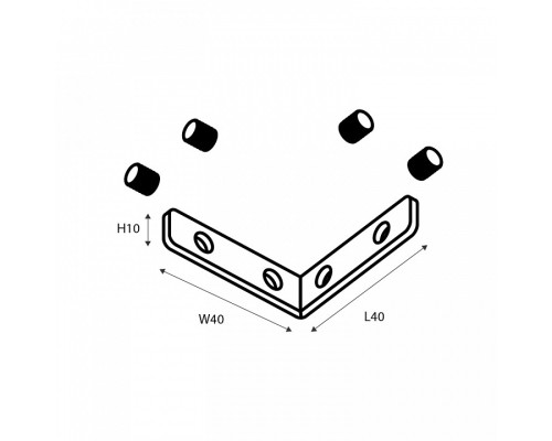 Крепление для трека Favourite Logica 1014-CU-001