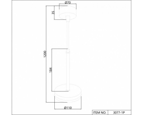 Подвесной светильник Favourite Sarkal 3077-1P