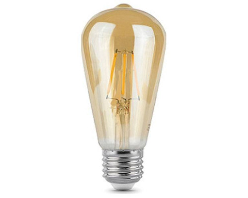 Лампа светодиодная Gauss Filament A60 6 Вт E27 2400 К диммируемая 102802006-D