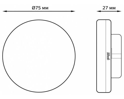 Лампа светодиодная Gauss Basic GX53 5.5 Вт 4100 K 10849262