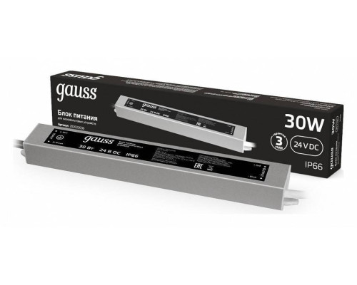 Блок питания с проводом Gauss  202022030