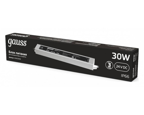 Блок питания с проводом Gauss  202022030