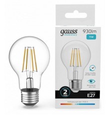 Лампа светодиодная Gauss Filament Elementary E27 11Вт 4100K 22221