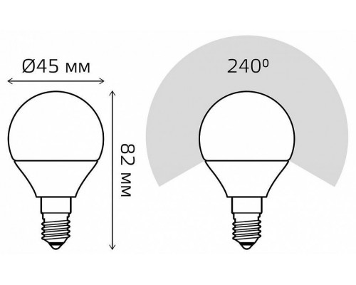 Лампа светодиодная Gauss LED Elementary E14 12Вт 4100K 53122