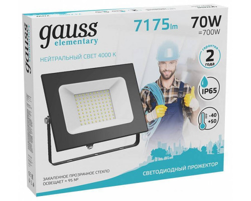 Светильник настенно-потолочный Gauss Elementary 613100270