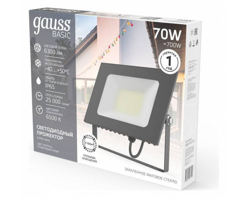 Светильник настенно-потолочный Gauss BASIC 688100370