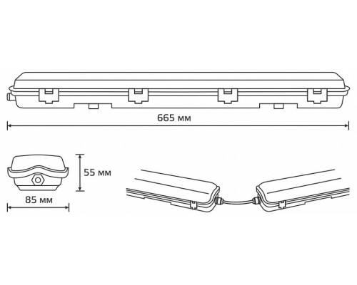 Накладной светильник Gauss Lite 909437260