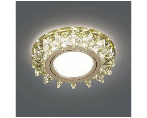 Встраиваемый светильник Gauss Backlight под лампу MR16 GU5.3 с LED подсветкой BL034