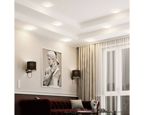 Встраиваемый светильник Gauss Backlight под лампу MR16 GU5.3 с LED подсветкой BL125