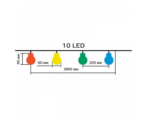 Гирлянда на солнечных батареях Gauss Solar GS035