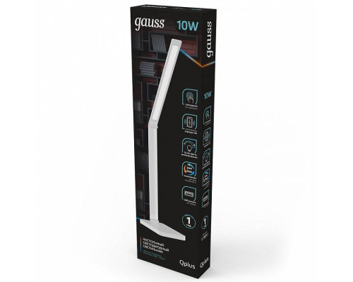 Настольная лампа офисная Gauss Qplus GT501 белая 10 Вт GT5011
