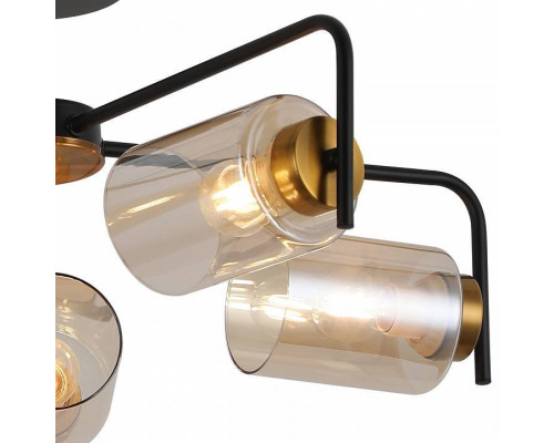 Люстра на штанге ILLUMICO  IL8248-5COU-79 BK GD