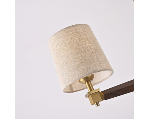 Люстра на штанге Imperiumloft Jorgenson Beige/Dark wood STAVRA01