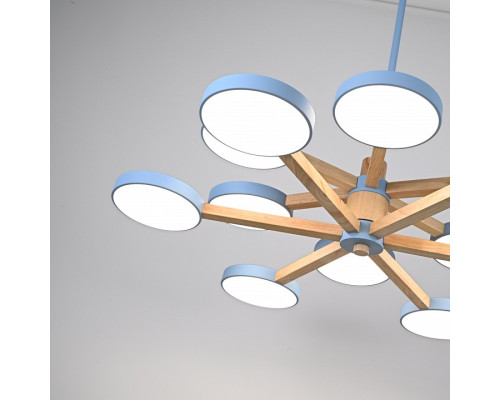 Люстра на штанге Imperiumloft TURNA Blue TURNA-DBL01