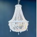 Подвесная люстра Imperiumloft Rh Anselme White Wood Large Chandelier 40.1934-0