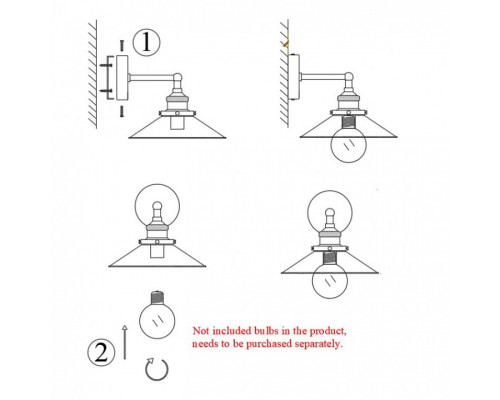 Бра Imperiumloft Cone 20th c.Factory 44,146