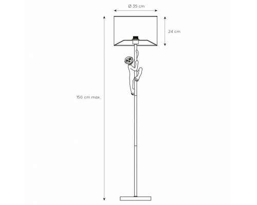 Торшер Lucide Extravaganza Chimp 10702/81/30