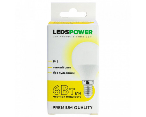 Лампа светодиодная LEDS POWER P45 006710