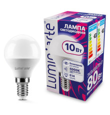 Лампа светодиодная Luminarte  E14 10Вт 4000K LSTD-G45-10W4KE14