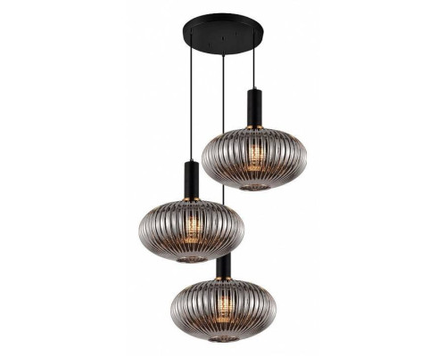 Подвесной светильник LUMINA DECO Flori LDP 1216-3 GY+BK