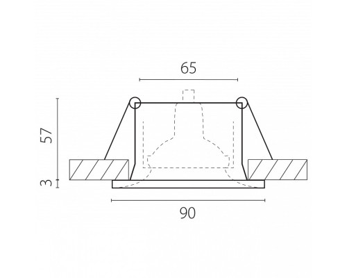 Встраиваемый светильник Lightstar Levigo Base 010066