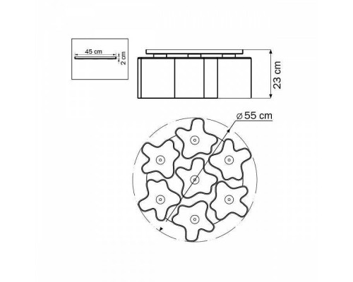 Потолочная люстра Lightstar Nubi 802070