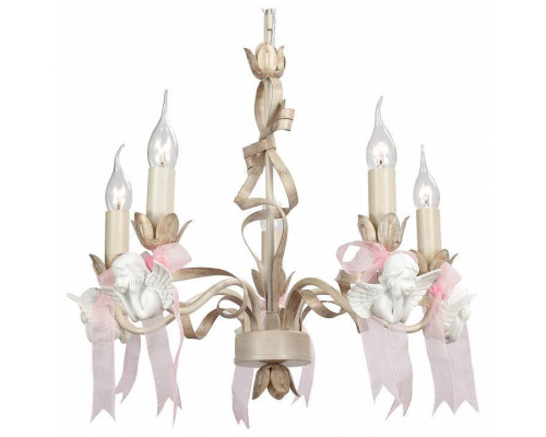 Подвесная люстра Lucia Tucci Angelo 5 ламп слоновая кость ANGELO 147.5 Ivory