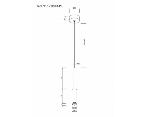 Подвесной светильник Moderli Rin V10901-PL