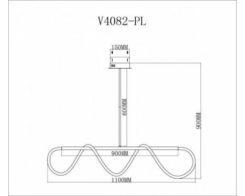 Светильник на штанге Moderli TRUE V4082-PL