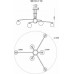 Люстра на штанге MyFar Stacy MR1012-6C