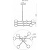 Люстра на штанге MyFar Rita MR1110-6C
