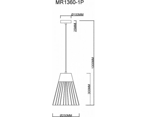 Подвесной светильник MyFar Hill MR1360-1P