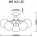 Люстра на штанге MyFar Kate MR1431-5C