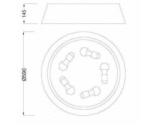 Накладной светильник Mantra Nordica 4966E