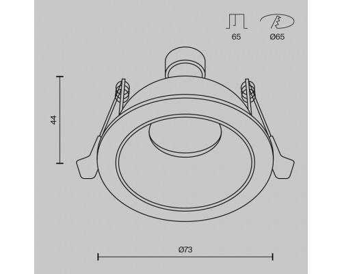 Встраиваемый светильник Share DL126-GU10-WMG