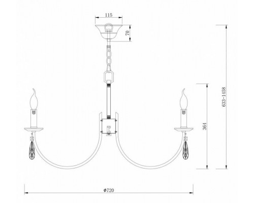 Подвесная люстра Freya Forte FR1006PL-08N