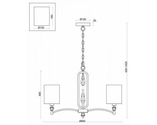 Подвесная люстра Freya Riverside FR1007PL-05N