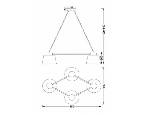 Подвесная люстра Freya Barbara FR5004PL-04CH