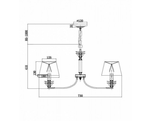 Подвесная люстра Maytoni Barbara H003PL-06MG