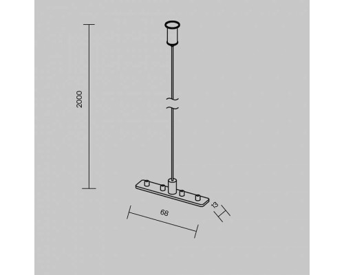 Подвес для трека Maytoni Accessories for tracks Exility TRAM034SW-2S