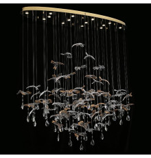 Подвесная люстра Newport VERONA 8220/140 С oval gold polished