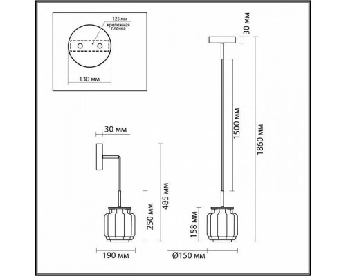 Подвесной светильник Odeon Light Jam 5408/5L