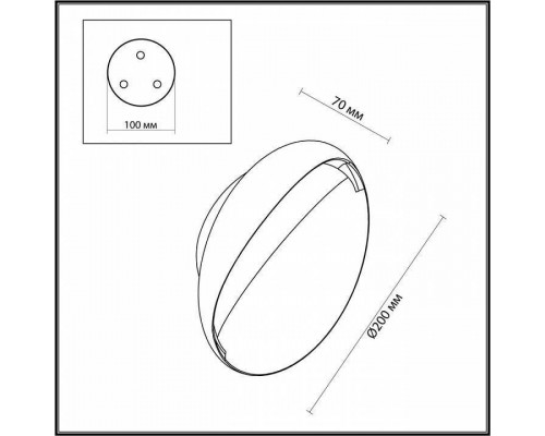 Накладной светильник Odeon Light Vela 7003/7WL