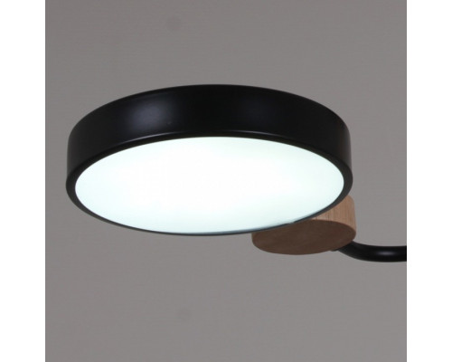 Люстра на штанге De Markt 03326-0.3-03 3 лампы черный дерево 03326-0.3-03 BK+WOOD