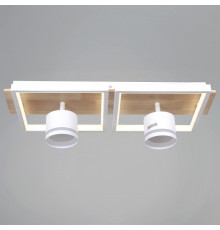 Накладной светильник 19560-0.3-2+2 WH+WOOD