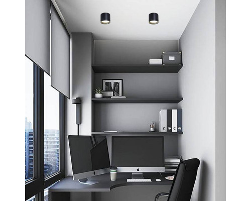 Накладной светильник Reluce 53007 53007-9.5-001LD GX53 BK