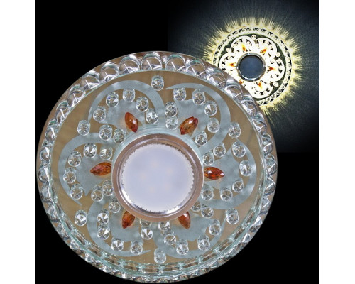 Встраиваемый светильник 62097-9.0-001PL MR16+LED5W CL+TEA