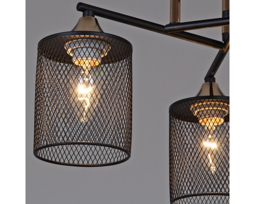 Люстра на штанге De Markt Бремен 3xE27 91360-0.3-03 BK+FG