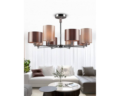 Люстра на штанге Rivoli Ebony 8xE14 40 Вт Б0055619