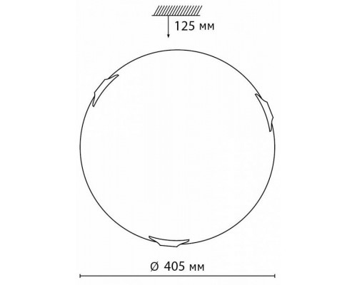 Накладной светильник Sonex Lufe 7601/DL